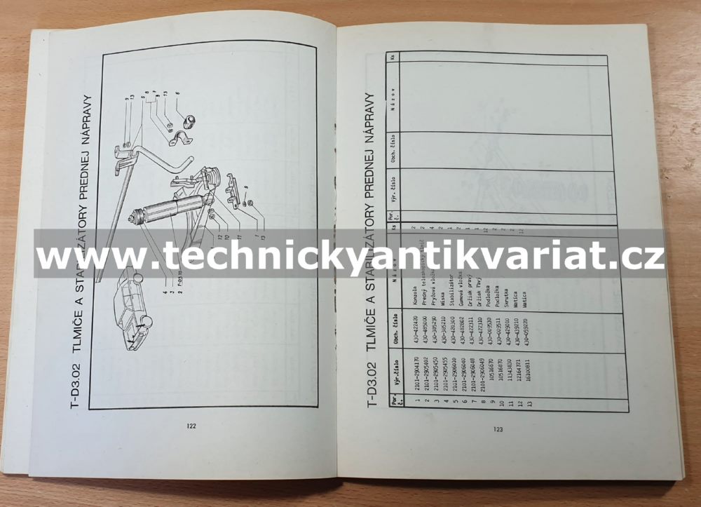 Vaz 2101 - katalog náhradních dílů (1973)