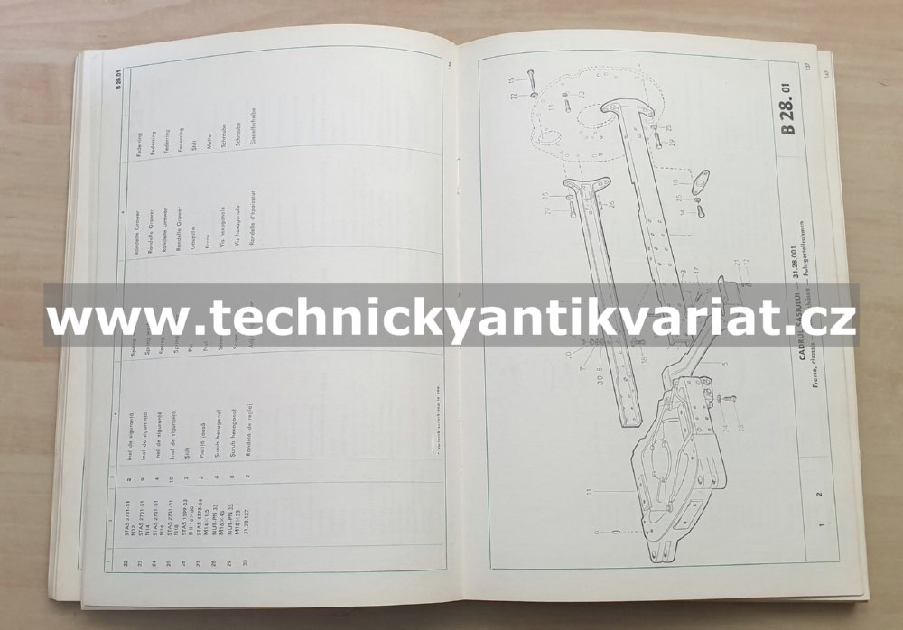 Traktor 650M, 651M universal - katalog náhradních dílů (1970)