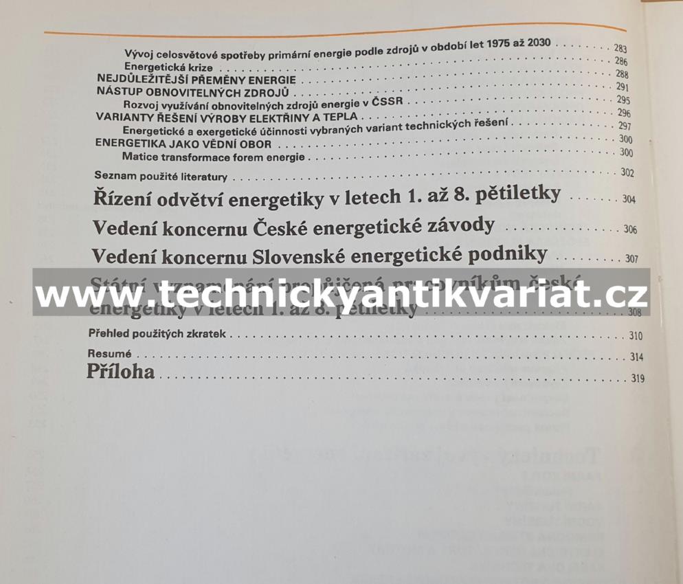 Rozvoj energetiky v Československu - Miroslav Kubín a kolektiv (1989)