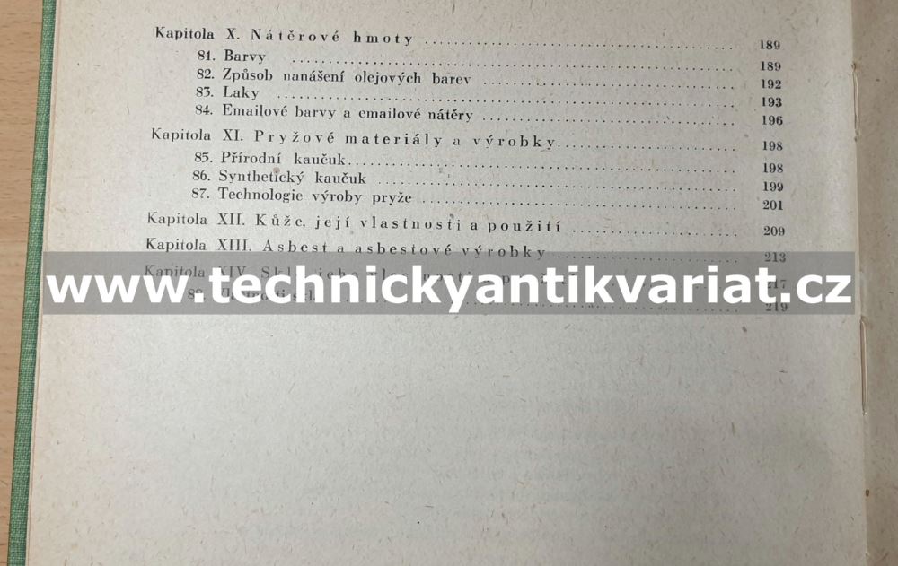 Technologie kovů I. - nauka o materiálu (1955)
