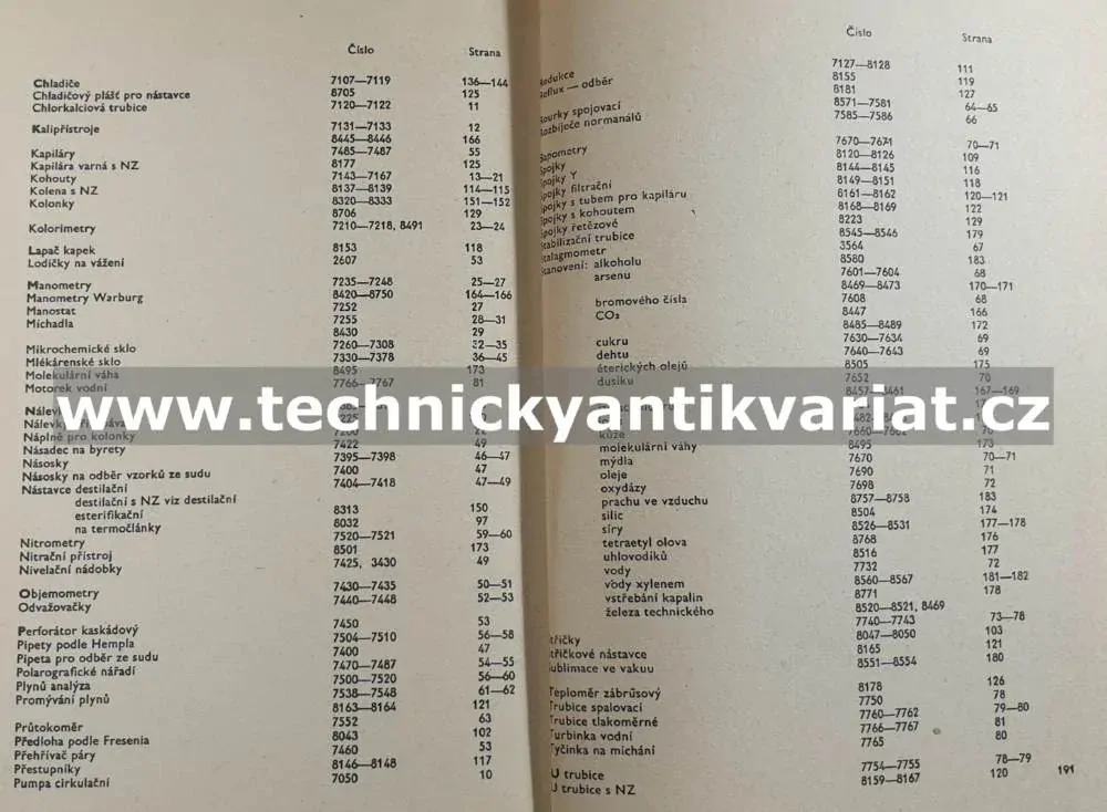 Katalog laboratorního skla II.díl - Foukačské sklo a zábrusová část