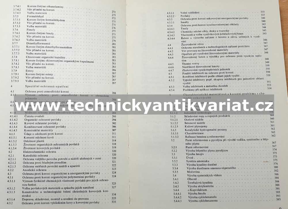 Volba materiálu a protikorozní ochrana v chemickém průmyslu (1980)
