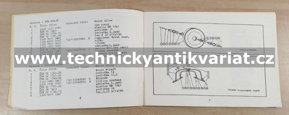 Kombinátor 34-KON-500 - katalog náhradních dílů