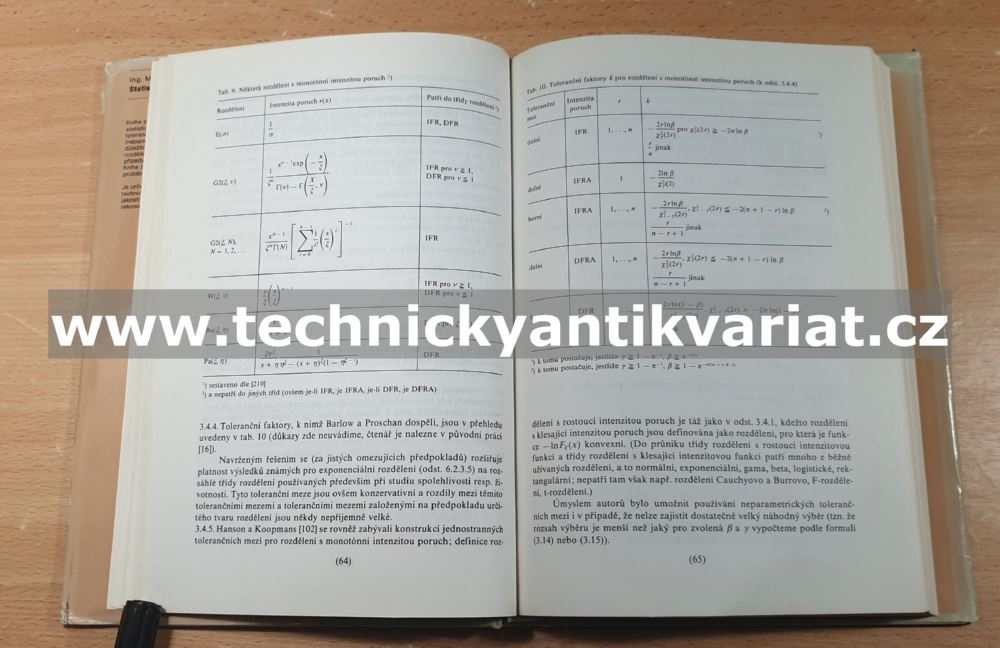 Statistické toleranční meze - Miloš Jílek (1988)