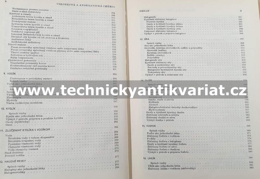 Všeobecná a anorganická chémia - Gažo (1978)