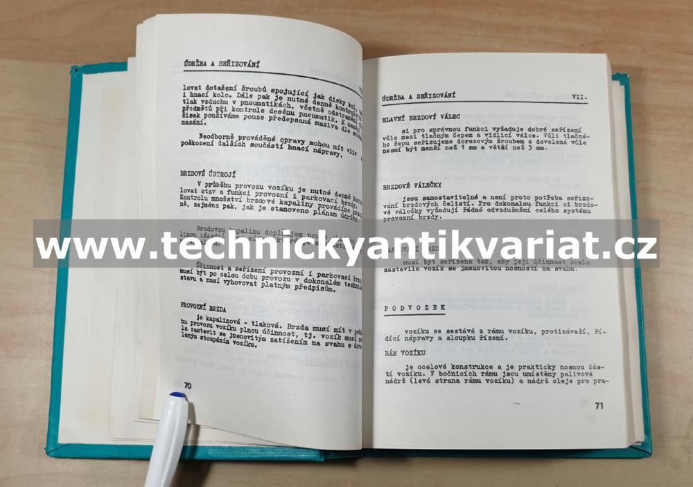DESTA MV 12 B - návod k obsluze a údržbě (1980)