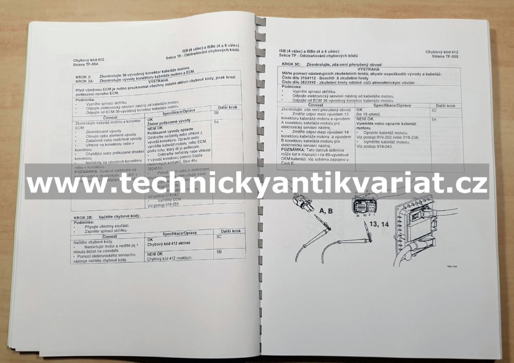 Avia D60 D75 D90 - diagnostická a dílenská příručka - Elektronicky řídící systém motoru ISBe (2000)