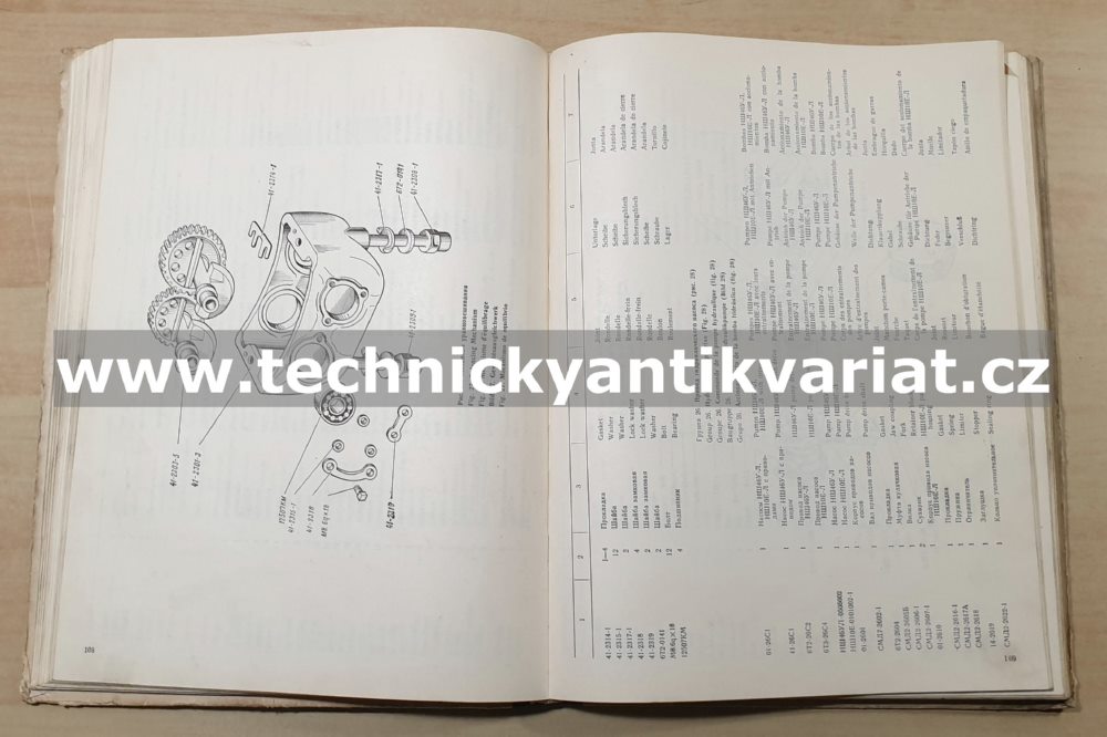 Traktor DT 75M - katalog náhradních dílů (1981)