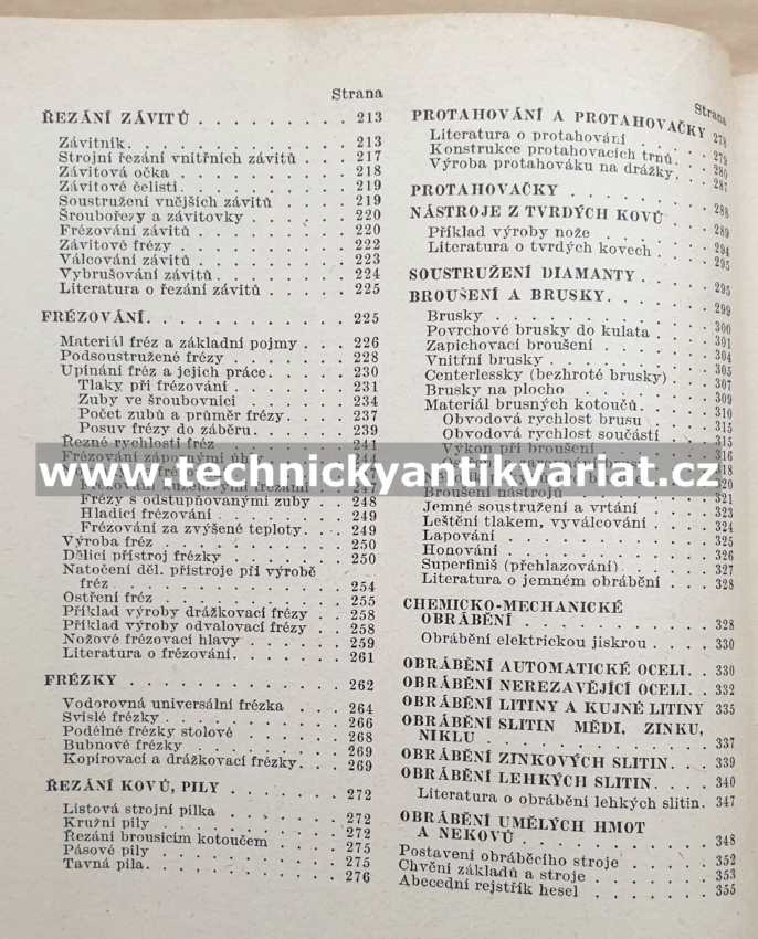 Obráběcí stroje a nástroje - B. Dobrovolný (1950)