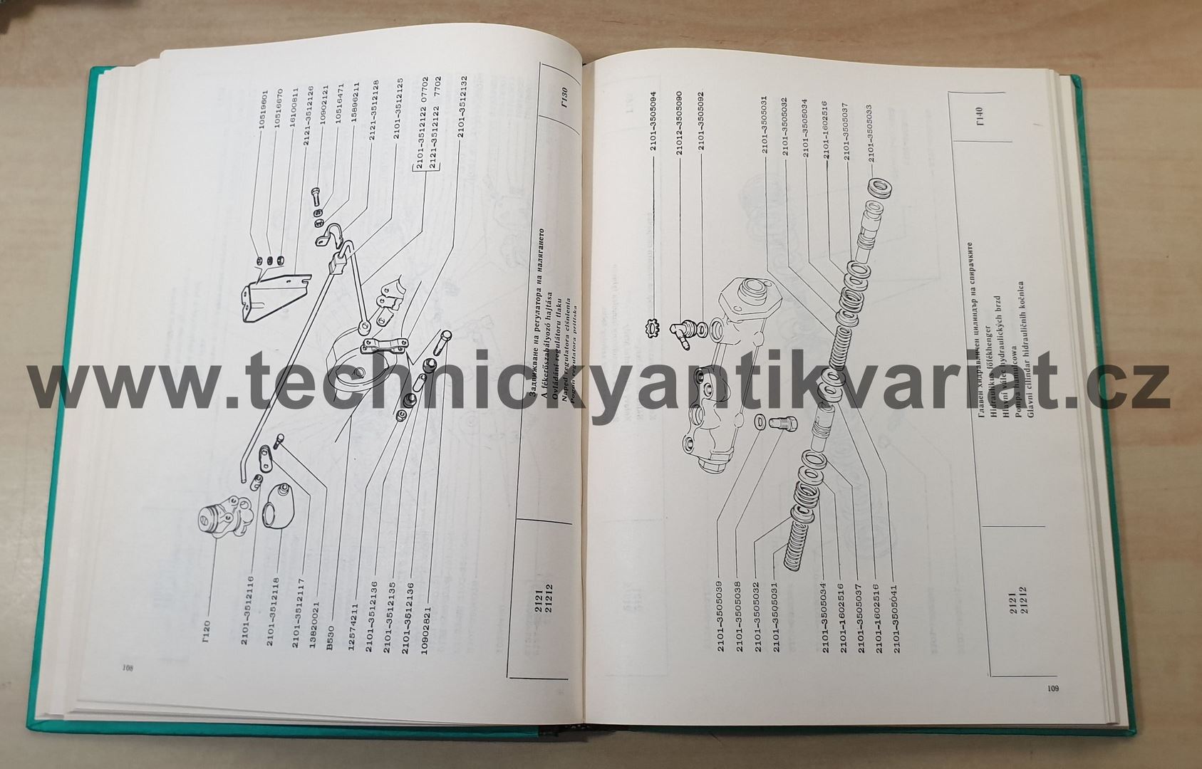 VAZ 2121 - katalog náhradních dílů (1990)