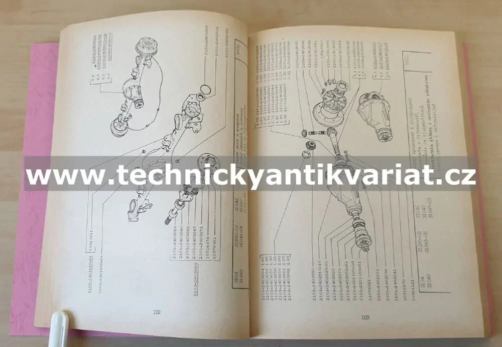 VAZ 2104 - katalog náhradních dílů (1991)