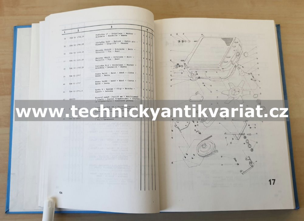 UN 053 - katalog súčiastok a náhradných dielov (1989)