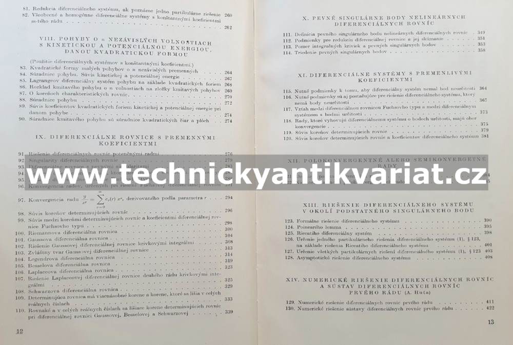 Diferenciálne rovnice I. Jur Hronec (1960)