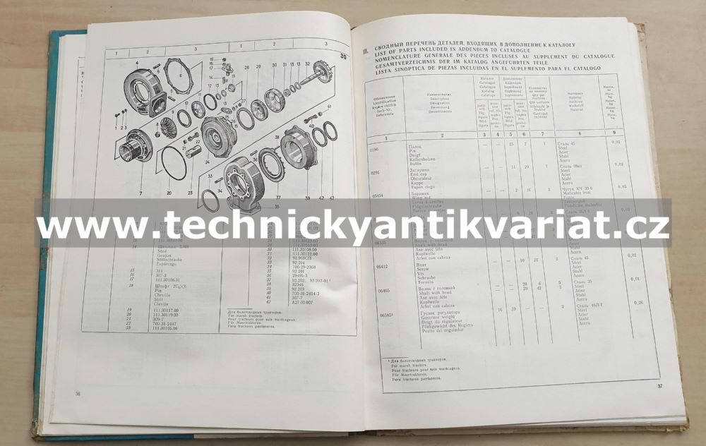 Traktor T130 - katalog náhradních dílů