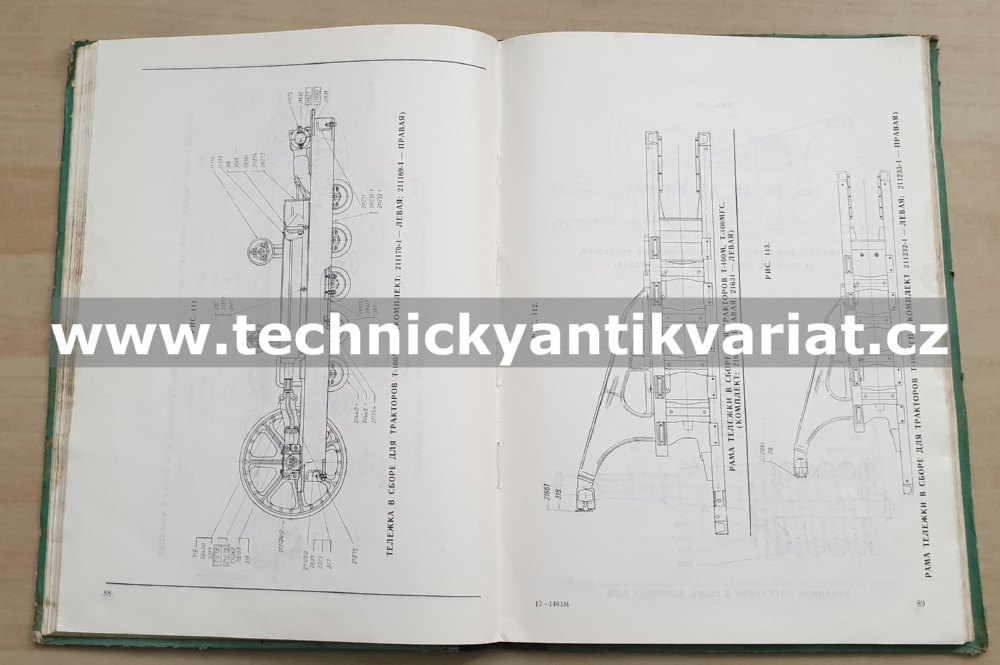 Traktor T100M - katalog náhradních dílů