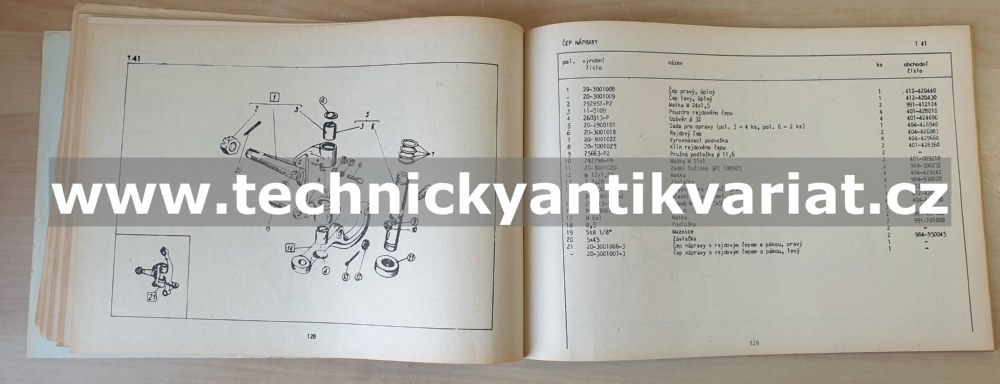 FSO Warszawa 223, 223 kombi - Katalog náhradních dílů (1970)