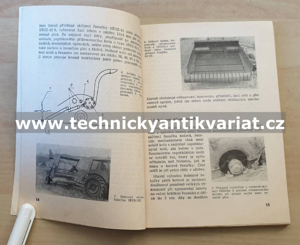 Využití sklízecích řezaček a cepových sklízečů - Hutla, Čermák, Sulek (1968)