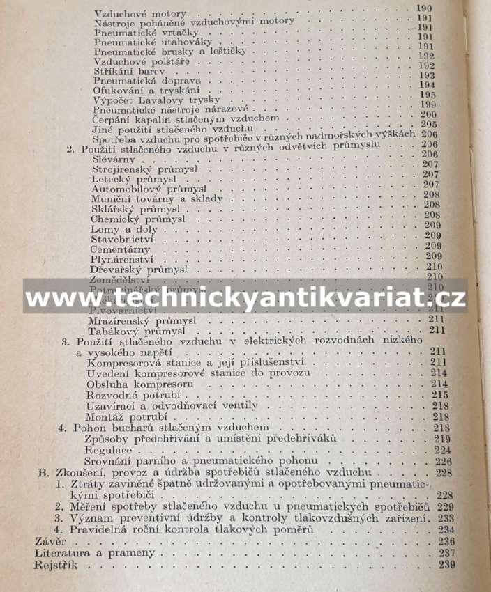 Stlačený vzduch v průmyslu - A. Drozd (1959)