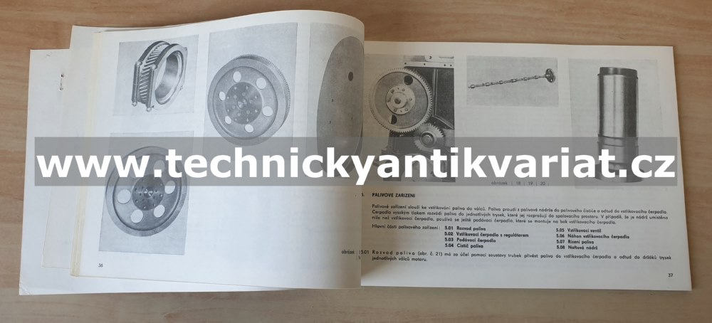 Škoda 160 naftový motor - návod k obsluze (1970)