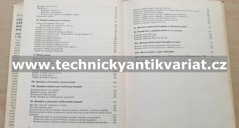 Vstřikovací zařízení naftových motorů - Jaromír Indra (1969)