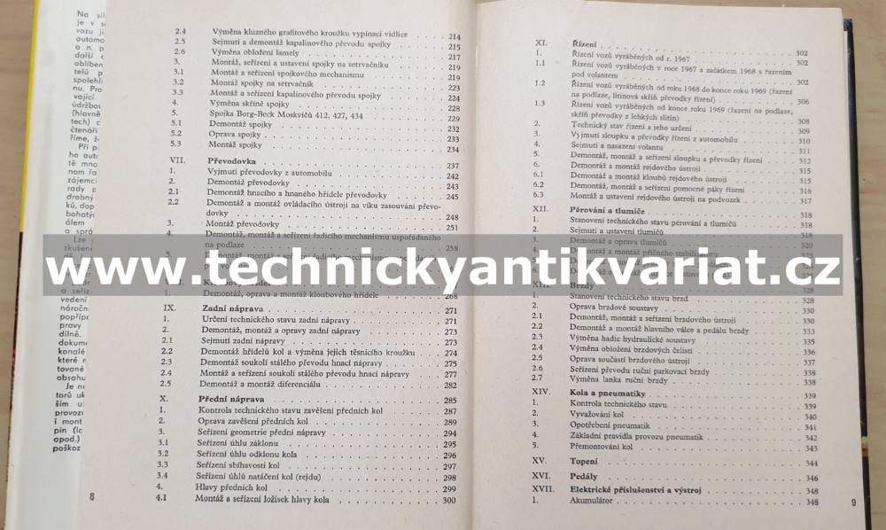 Moskvič 408, 412, 426, 427, 433, 434 - údržba, opravy a seřizování automobilů - Košek, Beran (1975)