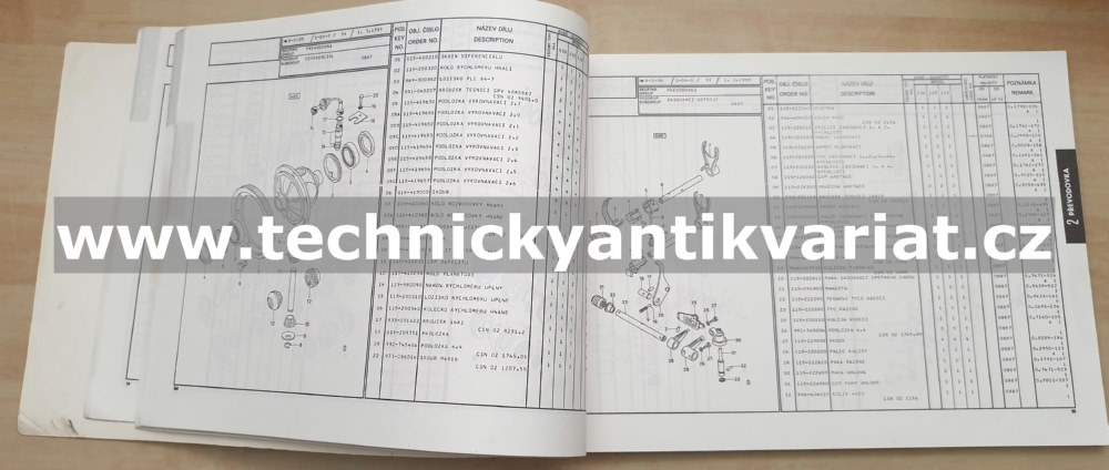 Škoda Favorit 115S, 115L, 135L, 135LS, 136L, 136LS - katalog náhradních dílů (1989)