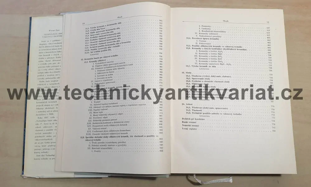 Technologia hmot vákuovej techniky II. Silikátové materiály - Werner Espe (1960)