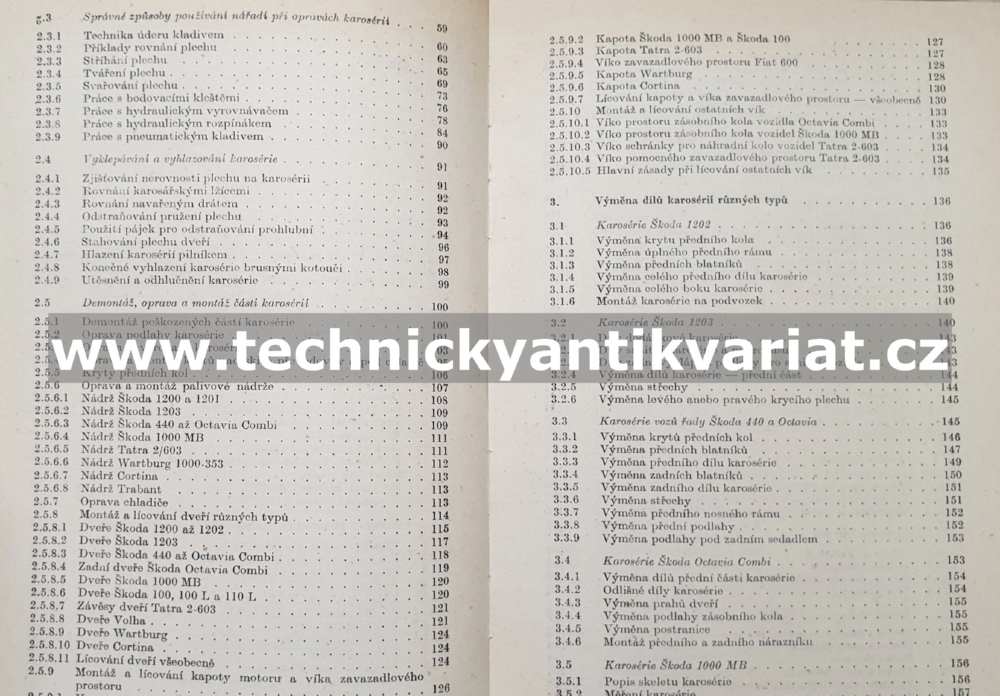 Opravy a údržba karoserií motorových vozidel - H. Oravský (1974)