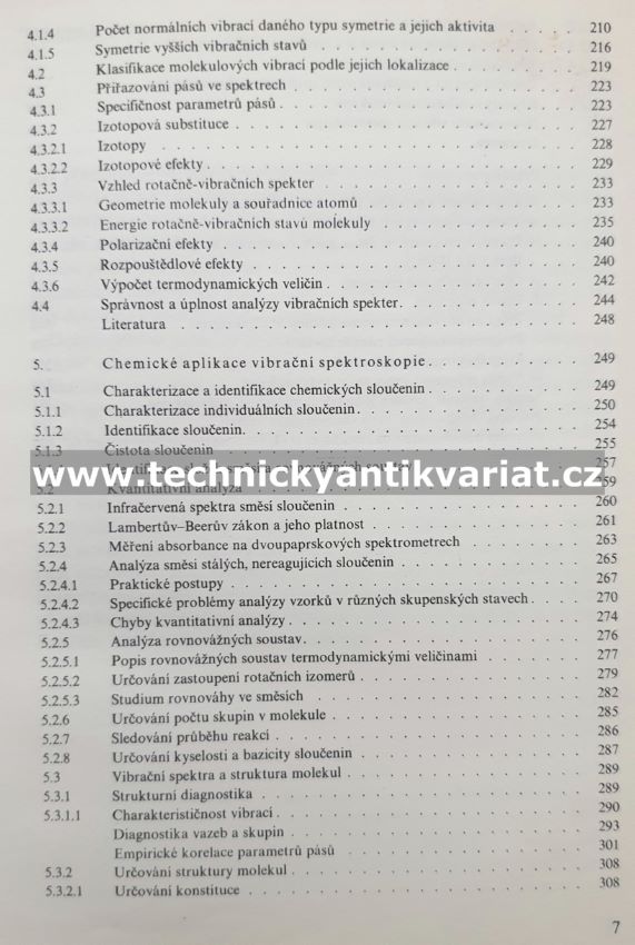 Zpracování a interpretace vibračních spekter - Horák, Vítek (1980)