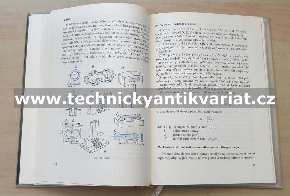 Stroje a zařízení Části strojů a mechanismy strojů - Karel Jech (1966)