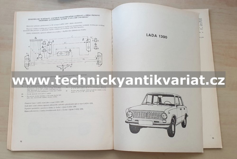Elektrické zapojení osobních automobilů ve schématech A-R - J.Cholevík  (1975)