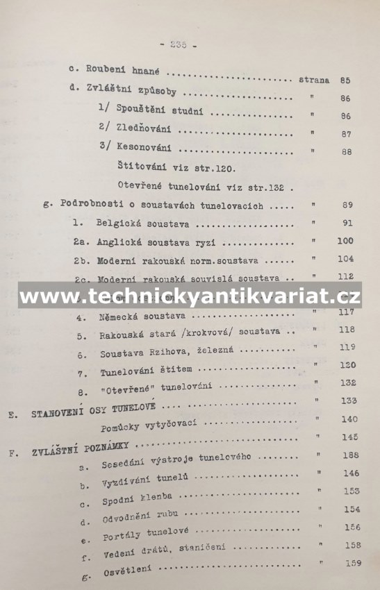 Stavitelství tunelové - Karel Špaček (1932)