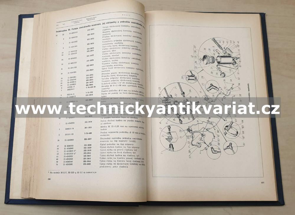 Volha M21 - katalog náhradních dílů (1961)