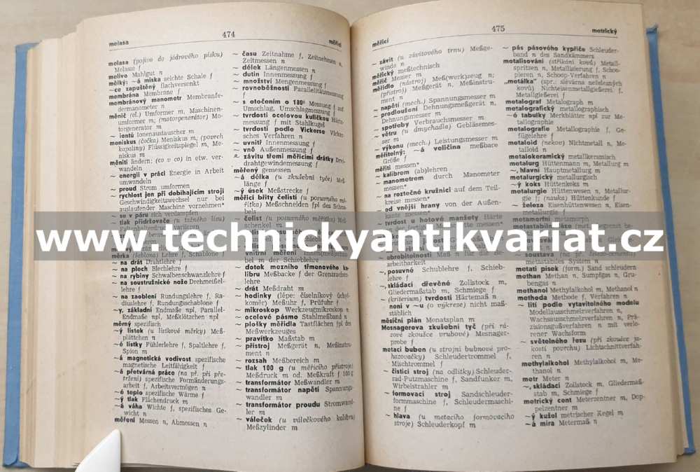 Německo-český a česko-německý slovník z mechanické technologie - František Soukup (1956)