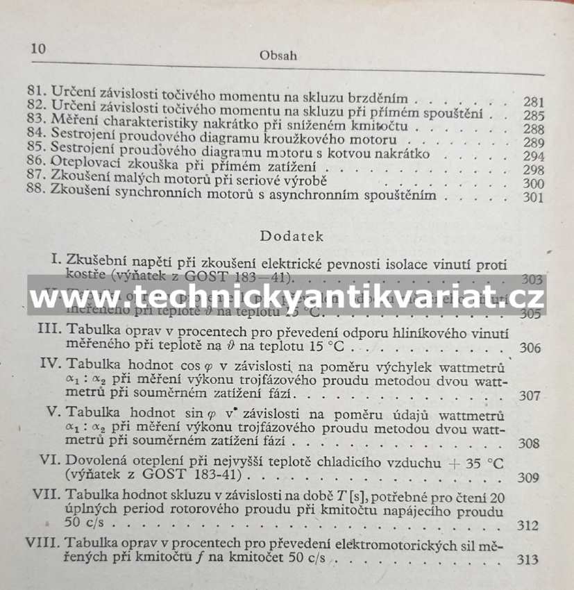 Zkoušení elektrických strojů - G.K. Žervé (1954)