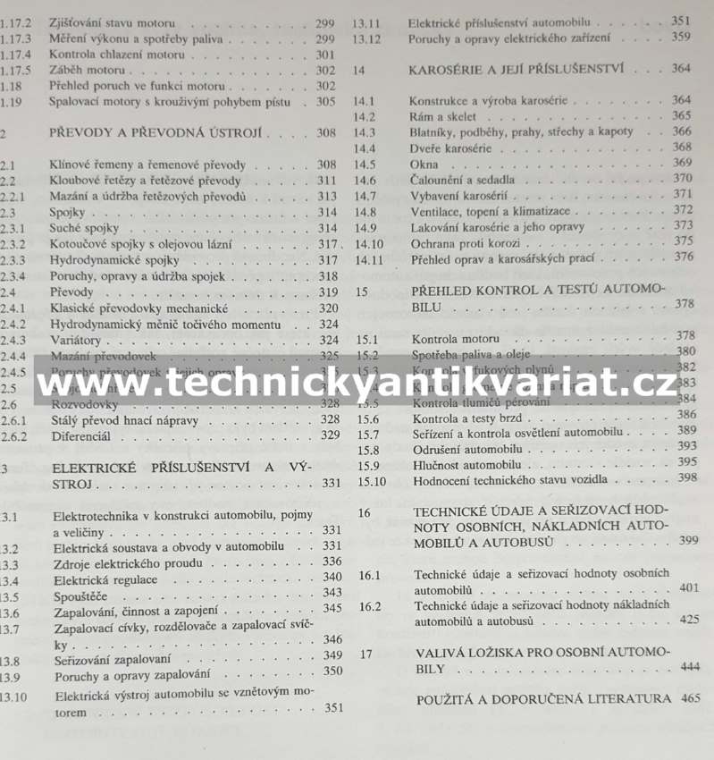 Příručka opraváře automobil - Klůna, Košek (1993)