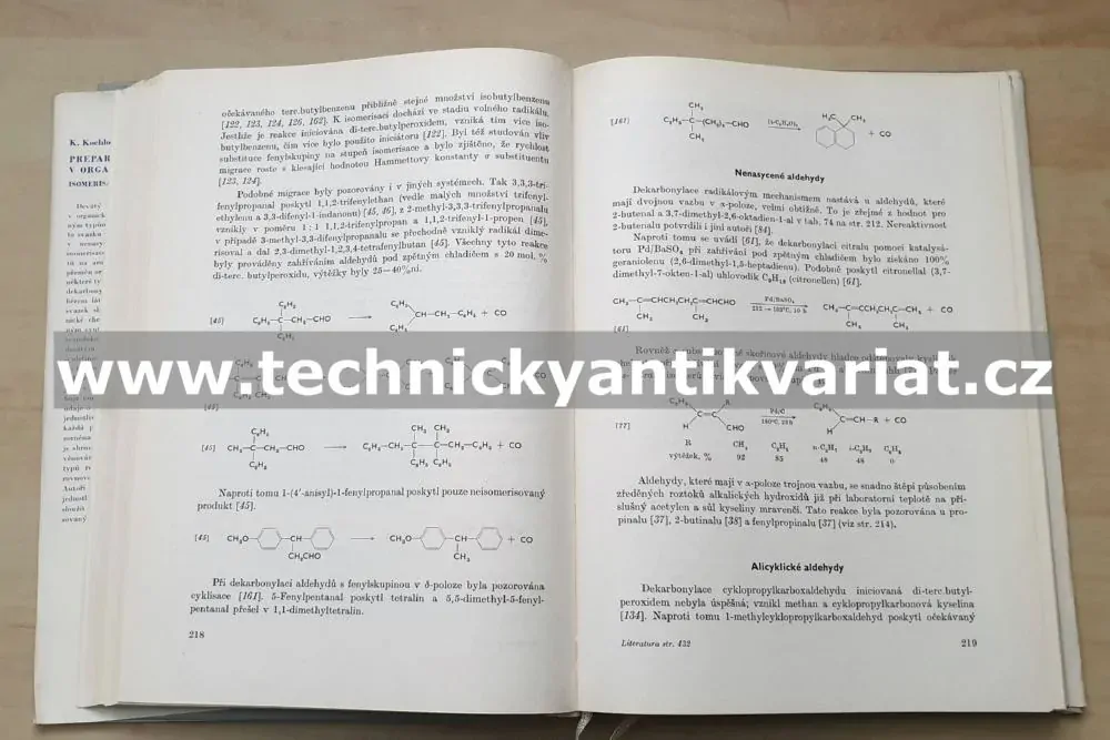 Preparativní reakce v organické chemii IX. Isomerisace a degradace - Kochloefl, Kraus (1967)