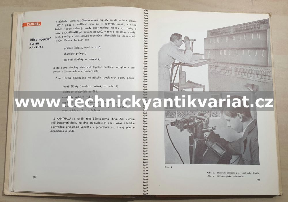 Kanthal - elektrický, topný a odporový materiál (1948)