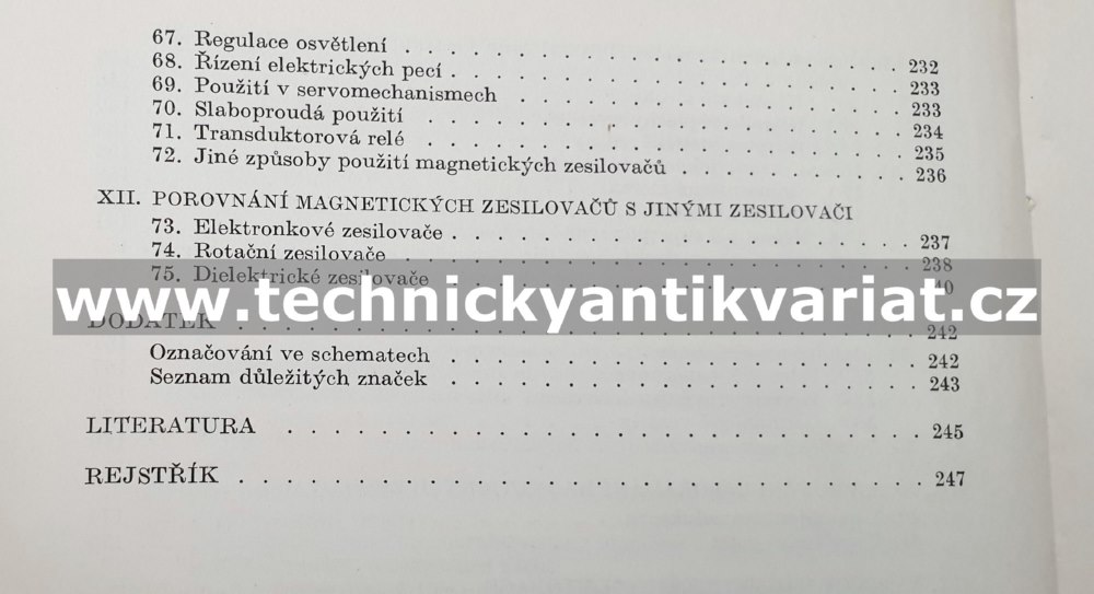 Magnetické zesilovače - Gabler, Haškovec, Tománek (1956)
