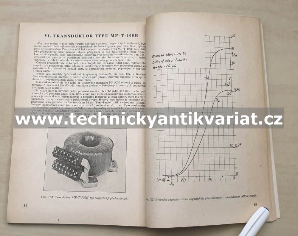 Magnetické zesilovače pro průmyslové použití - Posselt, Pavlica (1960)