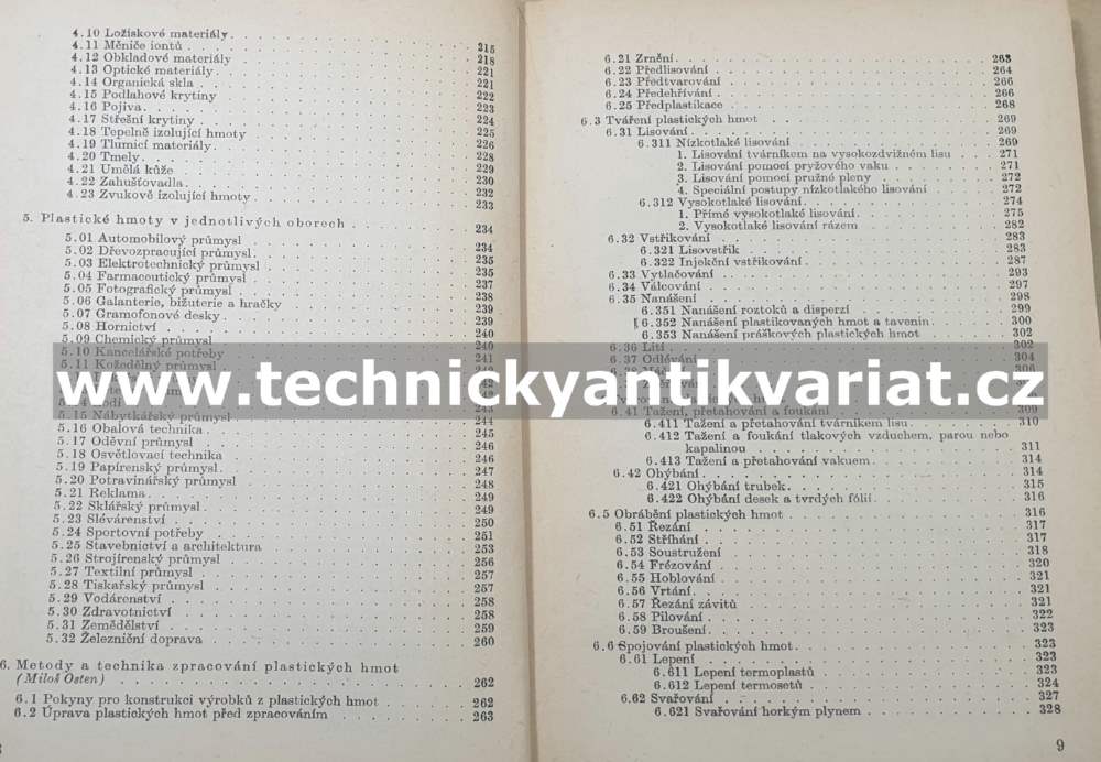 Přehled plastických hmot - Havlíček, Osten, Šňupárek (1960)
