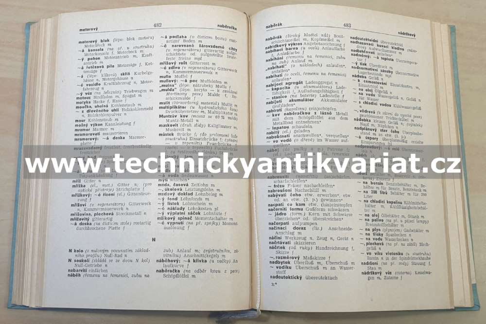 Německo-český a česko-německý slovník z mechanické technologie - František Soukup (1956)