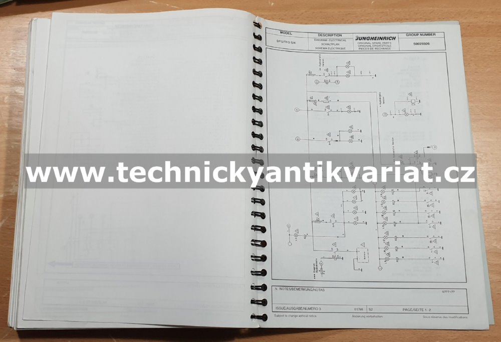 Jungheinrich DFG 16-20 AK,AS Spare parts catalogue (1998)