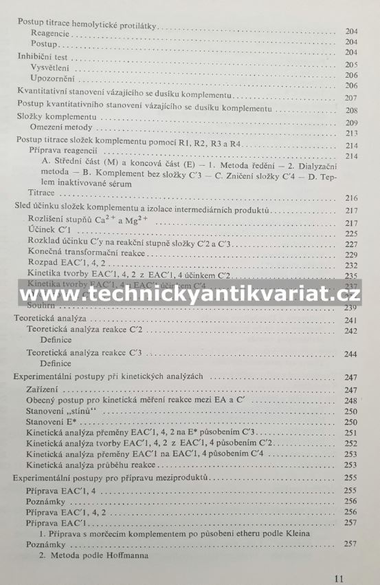 Experimentální imunochemie - Kabat, Mayer (1965)