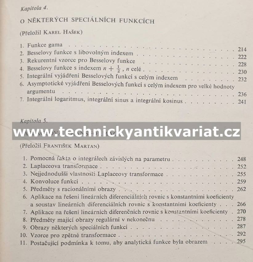 Fourierovy řady, teorie pole, analytické a speciální funkce, lapacetova transformace - P.I.Romanovskij (1964)