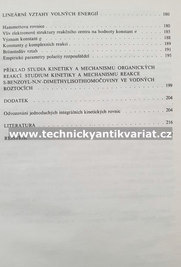 Kinetické metody při studiu reakcí organických sloučenin - Štěrba, Panchartek (1985)