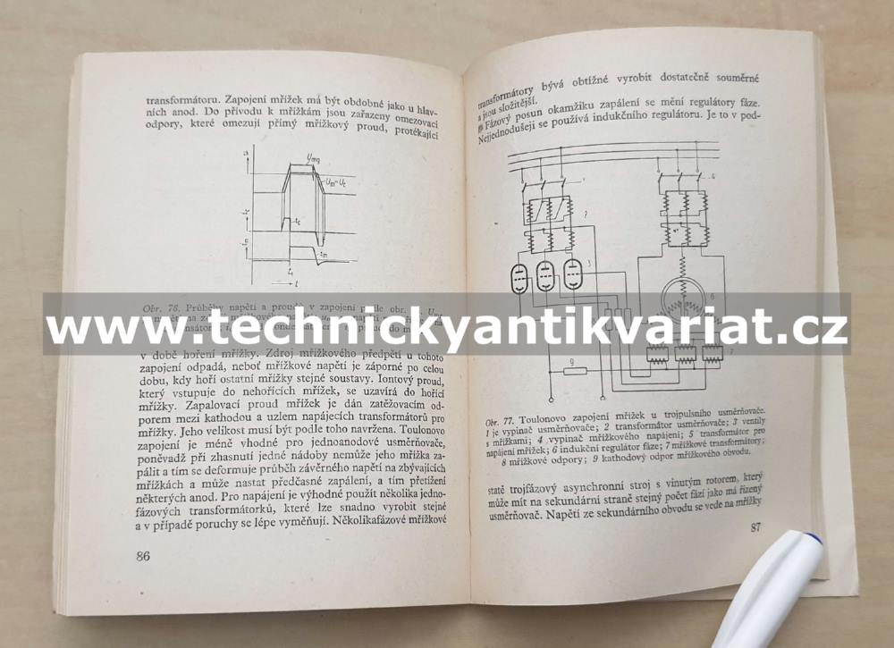 Rtuťový usměrňovač v provozu - Jiří Haškovec (1955)