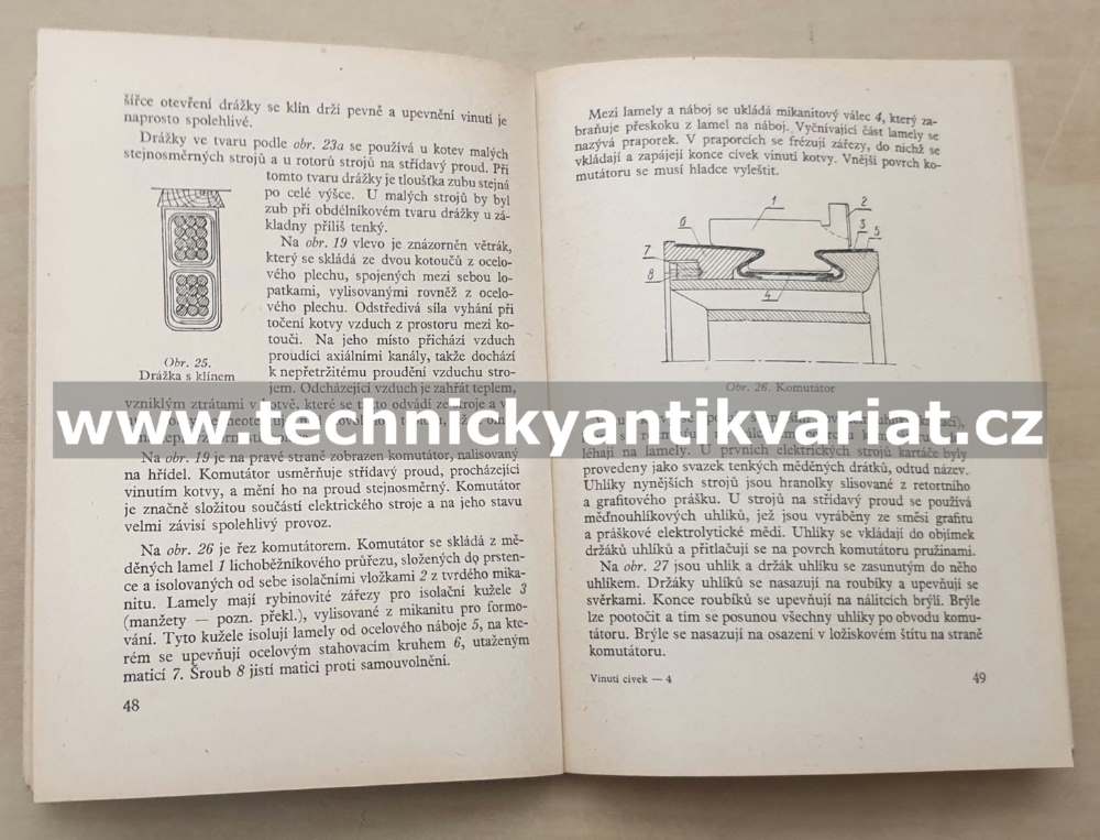 Vinutí cívek a sekcí cívek elektrických strojů a přístrojů - N.V.Vinogradov (1954)
