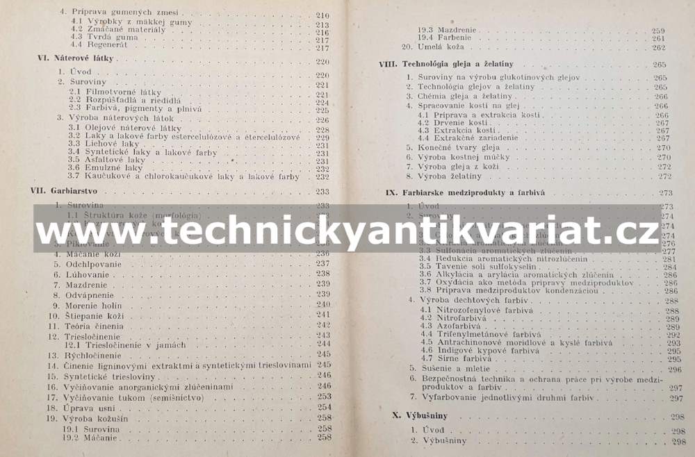 Technologia organických látok - M.Maryško (1959)