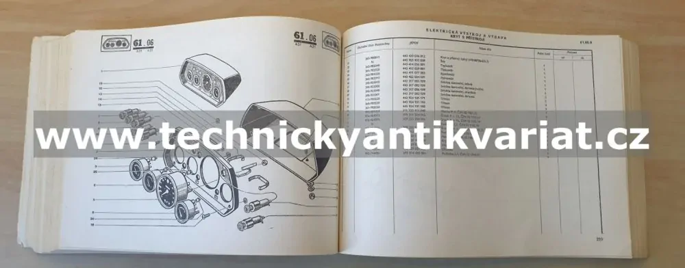 Avia A31.1 - katalog náhradních dílů (1988)